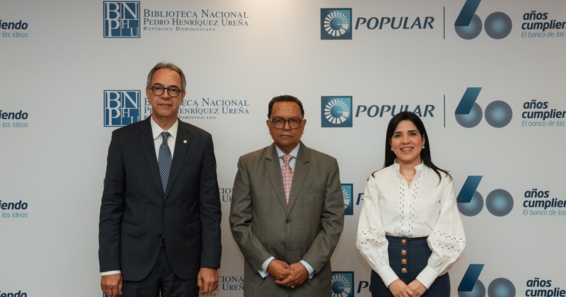 Banco Popular extiende su acuerdo con la Biblioteca Nacional para Cátedra Pedro Henríquez Ureña