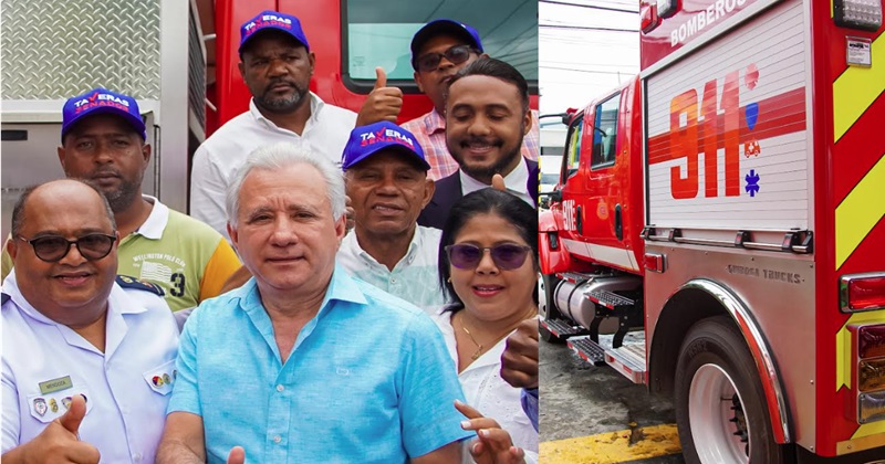 Cuerpo de bomberos SDO recibe un camión de respuesta rápida