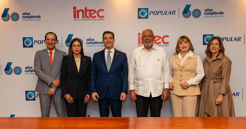 Banco Popular firma alianza con INTEC para otorgar pasantías a estudiantes meritorios